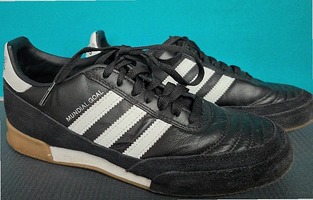 Adidas Mundial Goal Men's Indoor Soccer 6.5 Leather Black