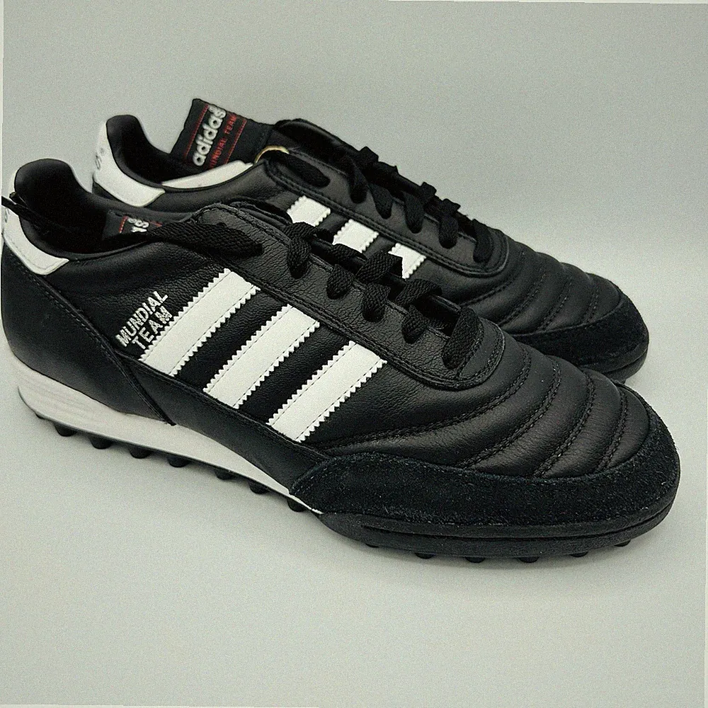 adidas Mundial Team Black Cloud White Men's Sizes 7-13 Turf Soccer Shoes 019228