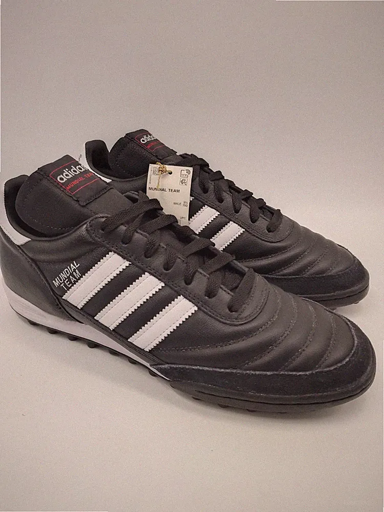 Adidas Mundial Team Leather Mens Turf Soccer Shoes Black US 10 Brand New 019228