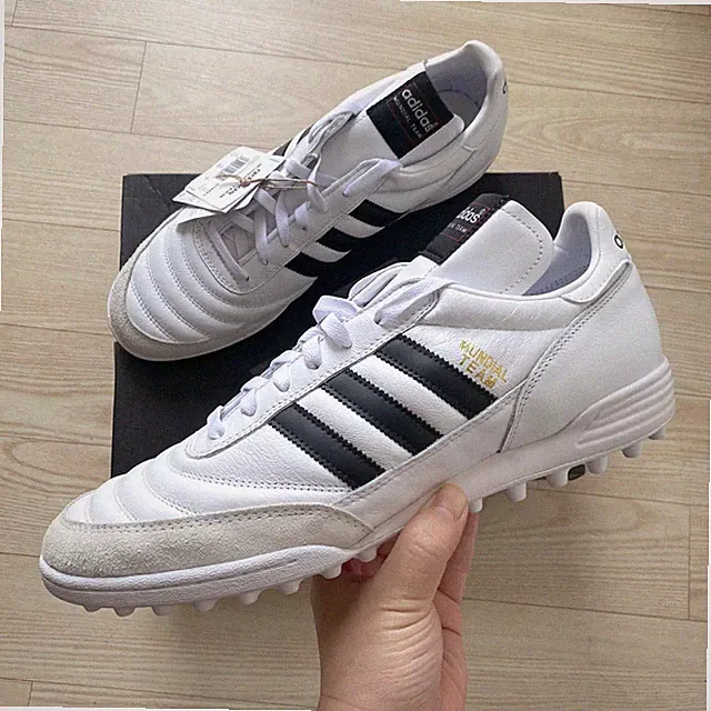adidas Mundial Team Leather Mens Turf Soccer Shoes White ID4053 ✅Multiple Sizes