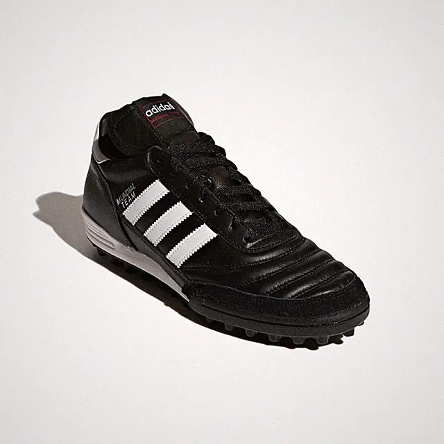 Adidas Mundial Team Mens Indoor Soccer Cleat Black White Stripe Size 12.5