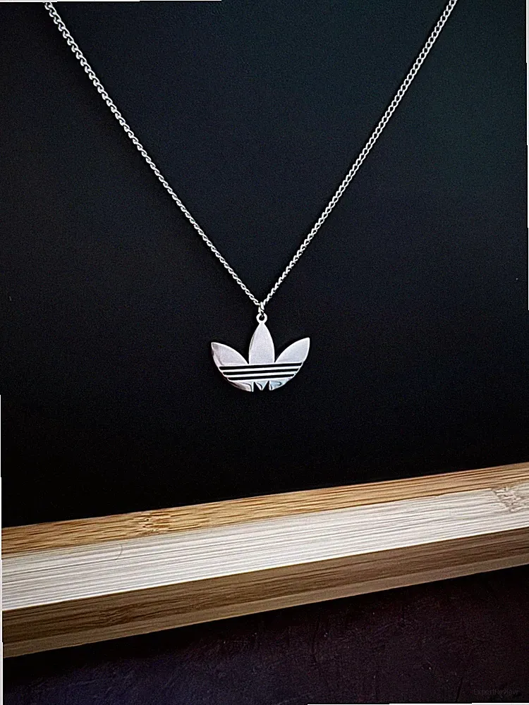silver soccer necklace