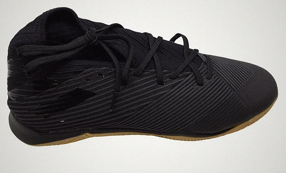 Adidas Nemesis 19.3 Indoor Soccer Shoes Mens 10 Black Gold F34413 Cleats NWOB