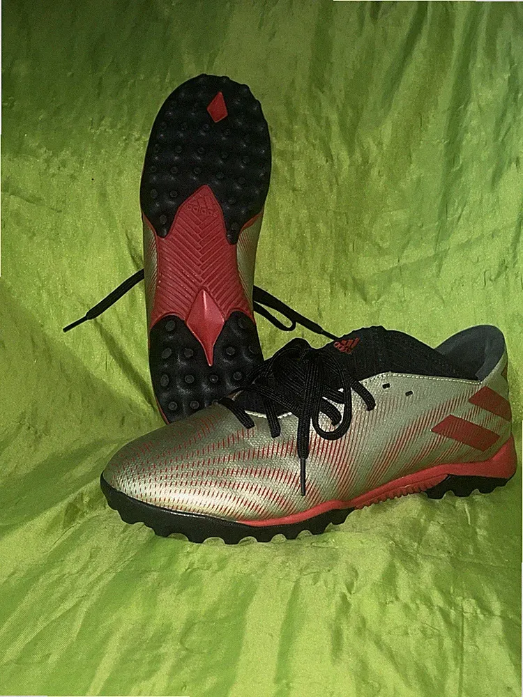 Adidas Nemesis.3 TF Turf Soccer Fútbol Men’s Cleats Size 8.5 Gold Red