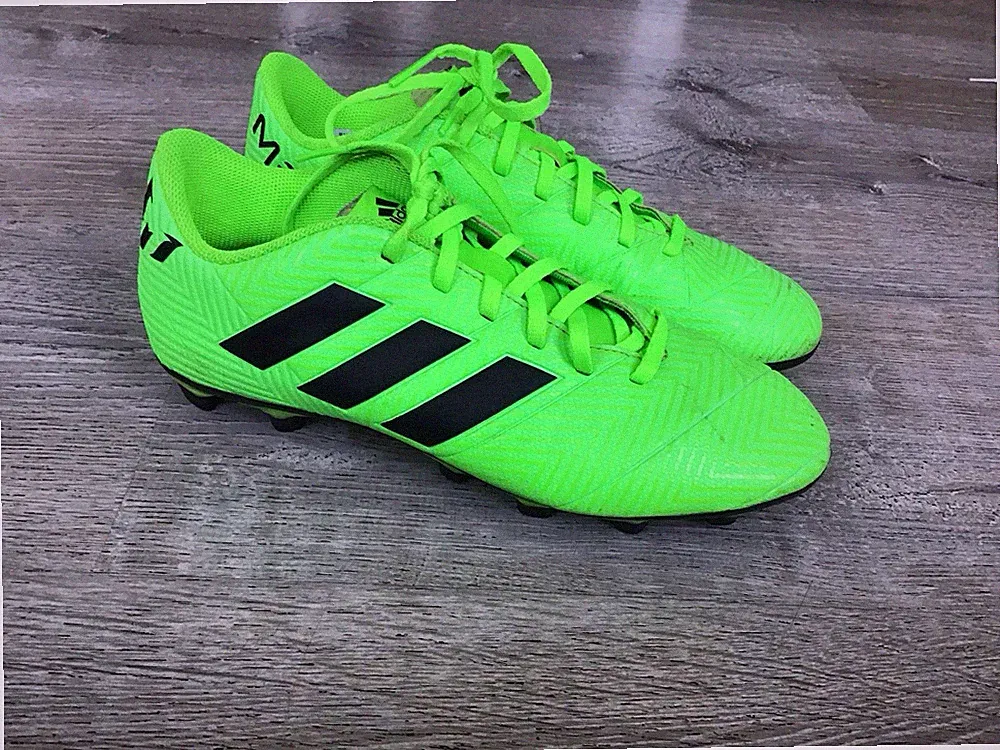 Adidas Nemesis Messi 18.4 FXG Soccer Cleats Football Shoes Neon Green Mens 7.5