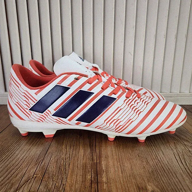 Adidas Nemeziz 17.4 FG Soccer Cleats Womens Sz 9 Coral White Athletic Low BY8886