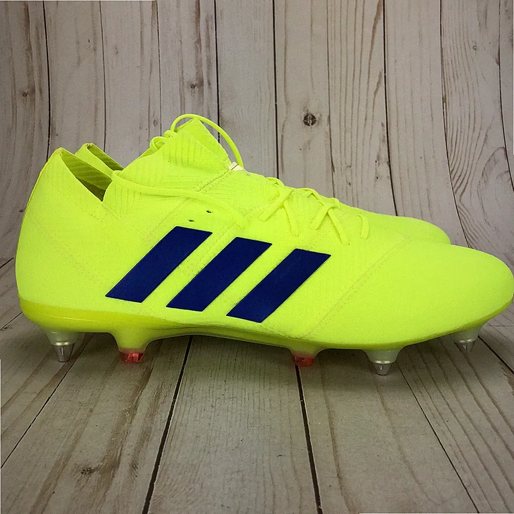 Adidas Nemeziz 18.1 SG Soft Ground Soccer Cleats Yellow Blue Red Mens Choose Sz