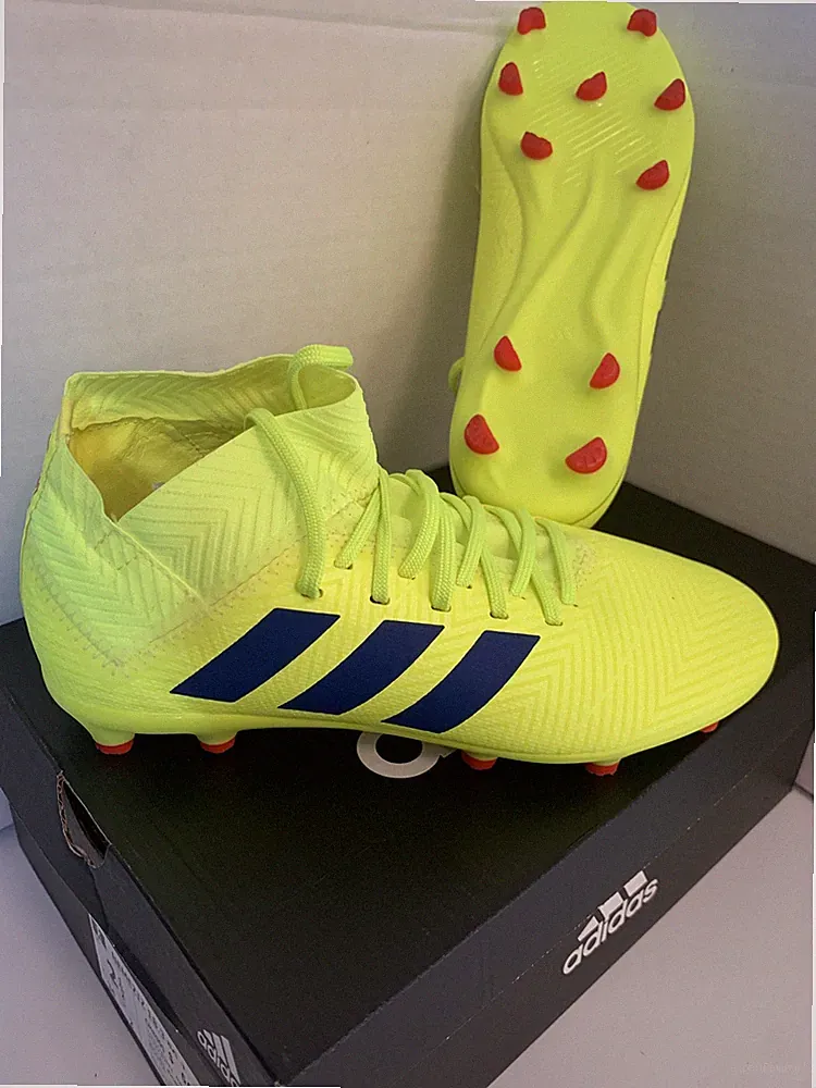 Adidas Nemeziz 18.3 FG Boys Soccer Cleats Yellow/Red CM8505