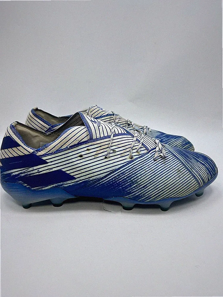 Adidas Nemeziz 19.1 FG Soccer Cleats Blue White Size 11