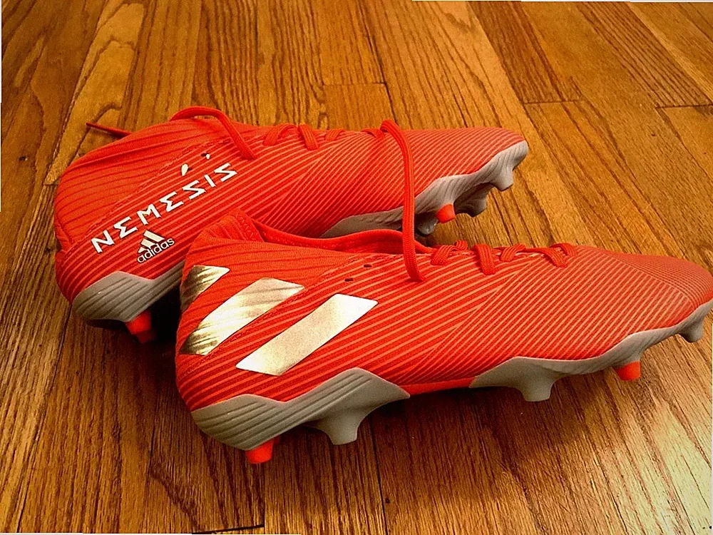 ADIDAS NEMEZIZ 19.3 Men's Vibrant Orange Indoor Soccer Cleats ~ Sz 9 ~ NWT!