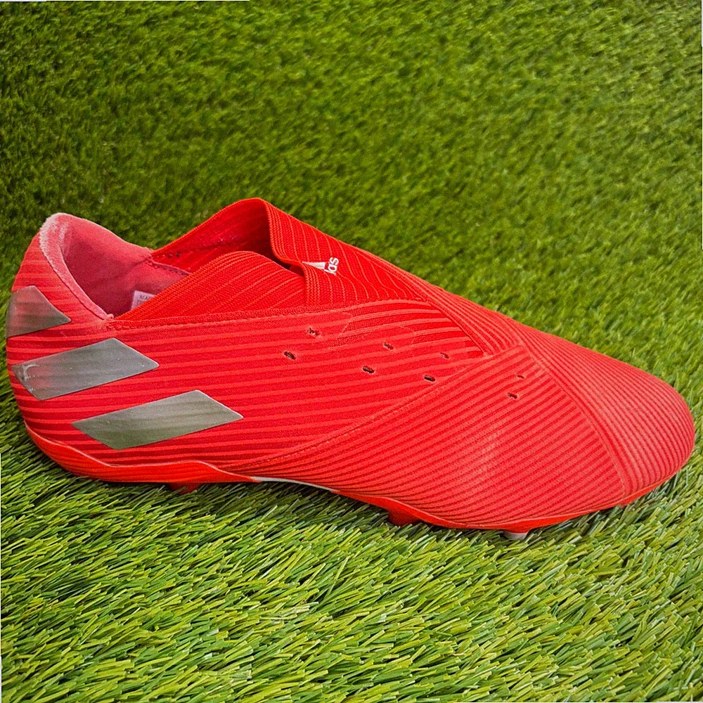 Adidas Nemeziz 19+ FG Mens Size 10.5 Red Athletic Running Soccer Cleats Shoes