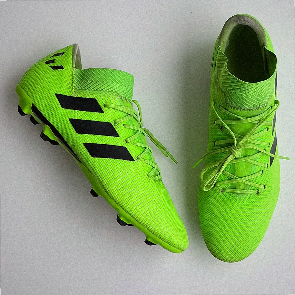 adidas Nemeziz Messi 18.3 FG Soccer Cleats Mens 10.5 Green Grass Field Turf