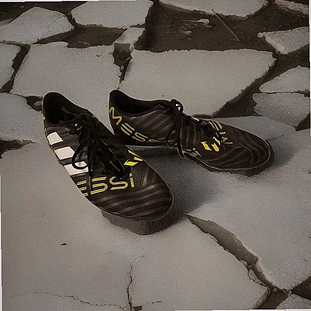 Adidas Nemeziz Messi Mens 10 Black & Solar Yellow Shoes/ Indoor Soccer Cleats