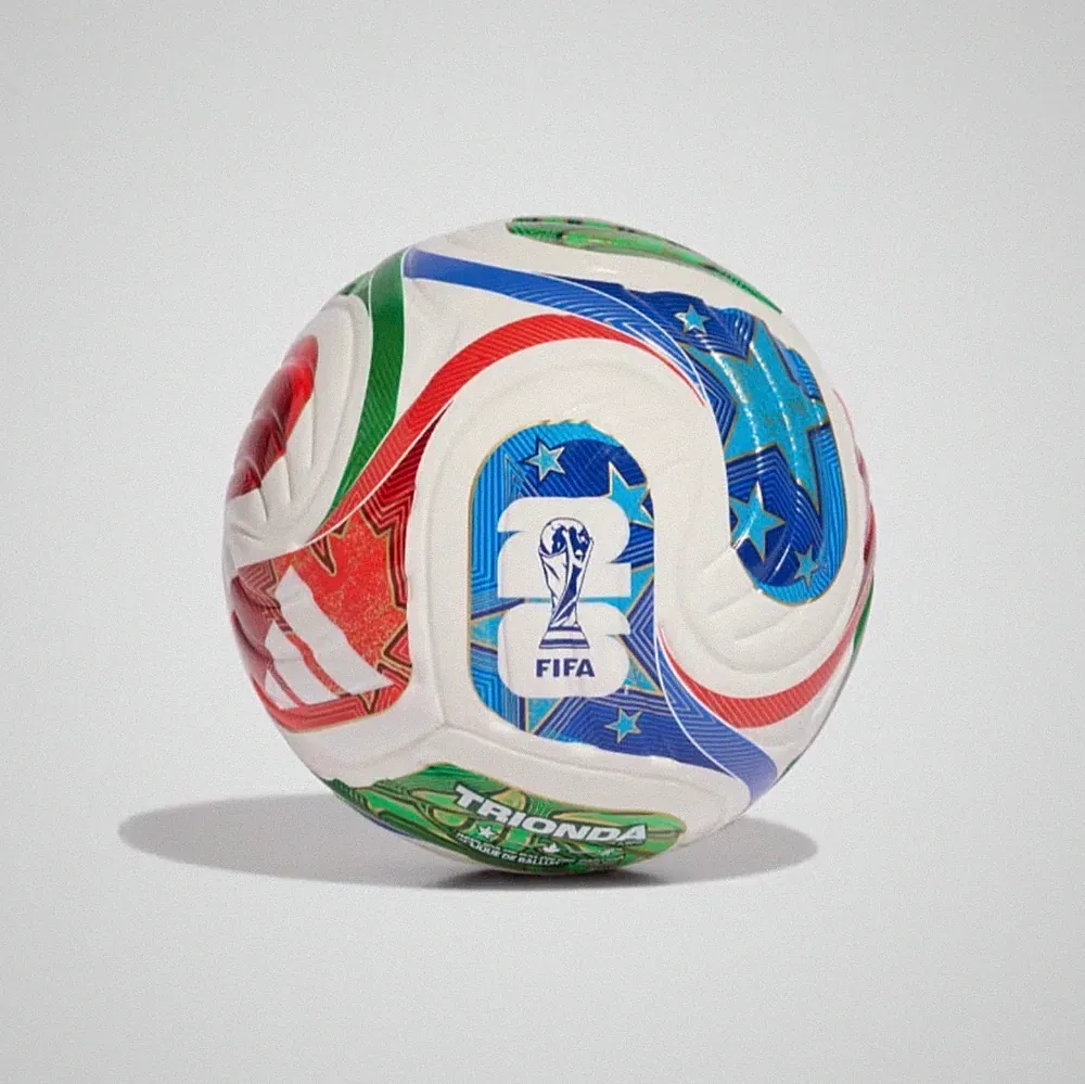 ADIDAS ORIGINAL FIFA WORLD CUP 26 TRIONDA MINI BALL WHITE SIZE 1. MINI BALON