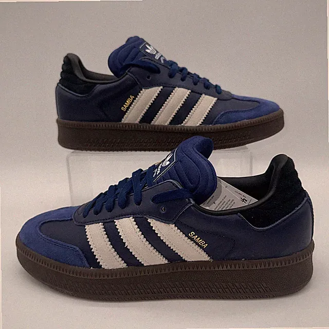 Adidas Originals Men's Size 9 Samba XLG (IE9179) Blue Sneaker Sports