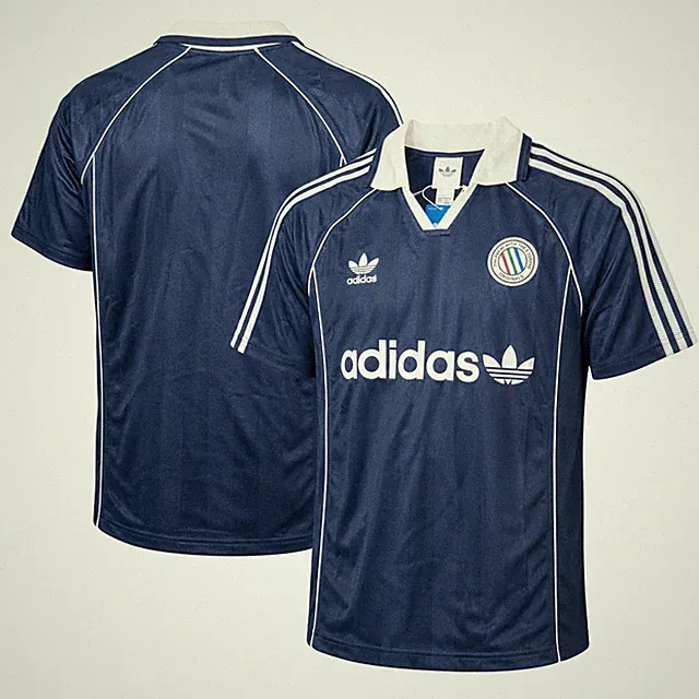 adidas Originals Soccer Jersey SS KC0127 Mens Deep Indigo Blue Short Sleeve BNWT