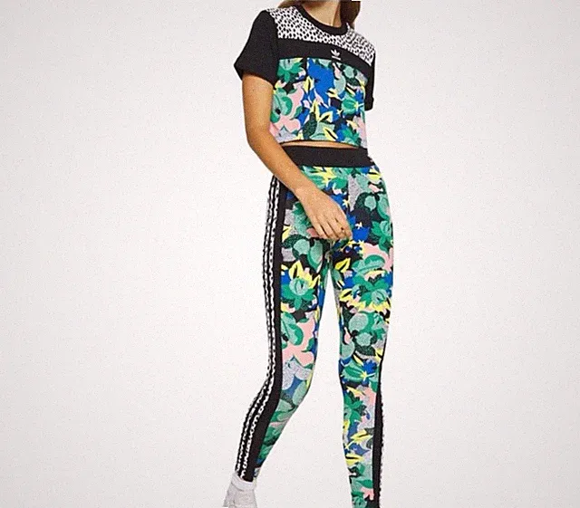 Adidas Originals X HER Studio London Floral women’s Athletic Set Sz Small/Med