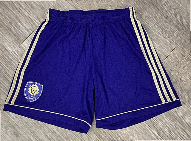 Adidas Orlando City SC Authentic MLS Purple Soccer Shorts Youth Size Large