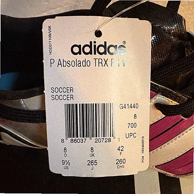 adidas P Absolado TRX FG W Women's Soccer Cleats Silver D Width US Size 9.5