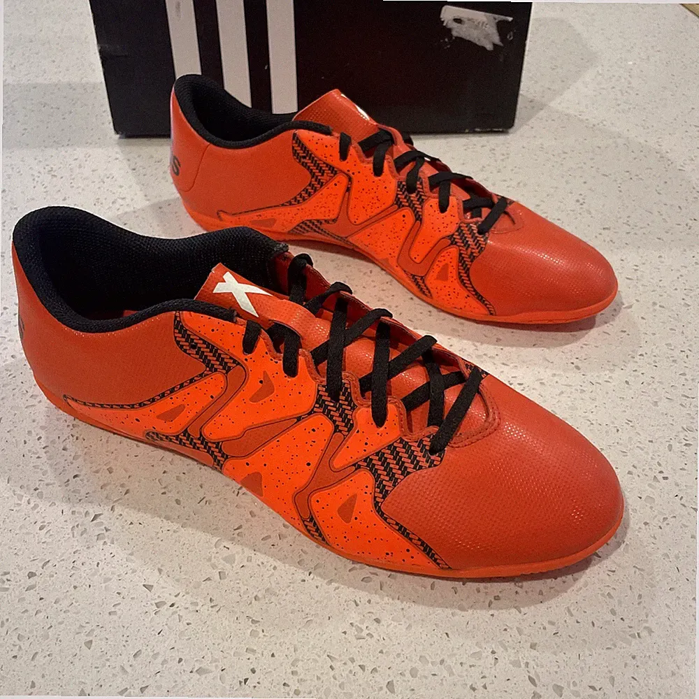 Adidas Performance 15.4 X Orange Size 10 Indoor Soccer Cleats