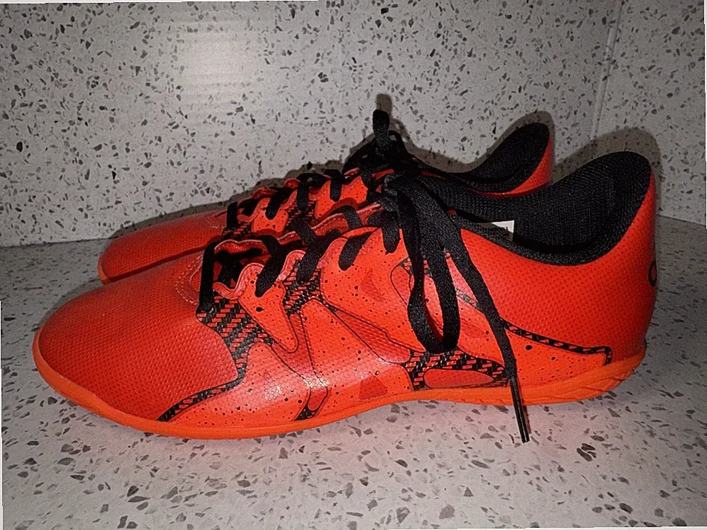 Adidas Performance 15.4 X Orange Size 6 Indoor Soccer Cleats