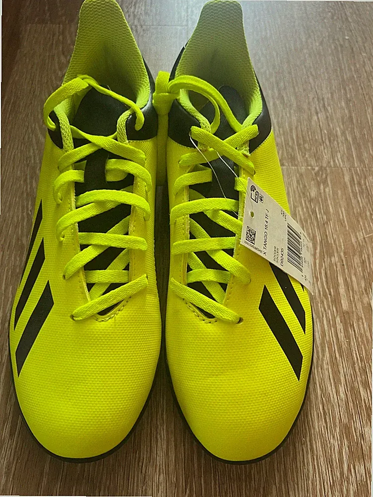 Adidas Performance Kid's X Tango 18.4 Indoor Soccer Cleats Solar Yellow Shoe 5Y