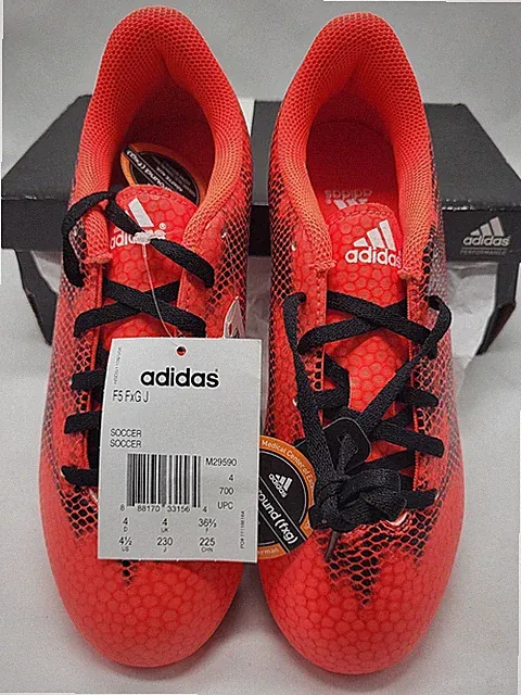 Adidas Performance - Youth Soccer Cleats - Size 4.5 - Flexible Ground - Orange