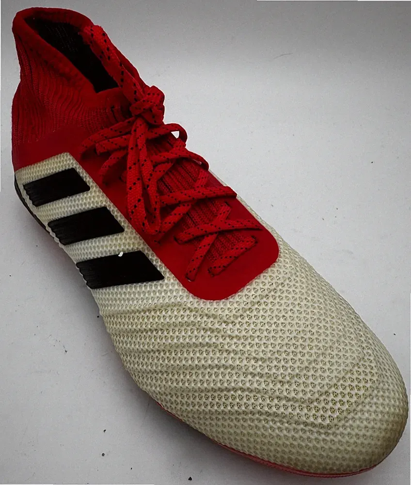 Adidas Predator 18.1 FG Kids soccer Cleats Size 5 White Red Sneakers CP8873
