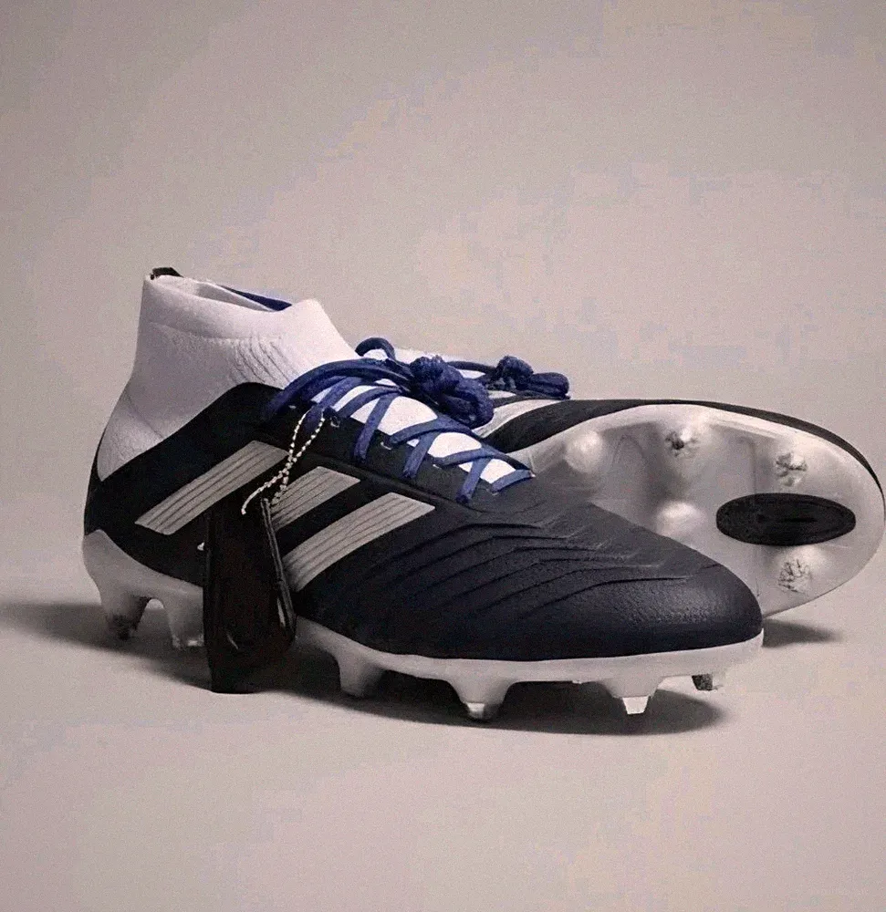 Adidas Predator 18.1 Soft Ground Anti-Clog Women's Soccer Cleats Size 6.5 Blue