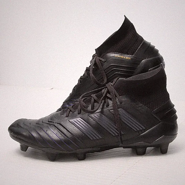 Adidas Predator 19.1 Firm Ground Soccer Shoes Mens 9.5 Black FG EG7870 Cleats