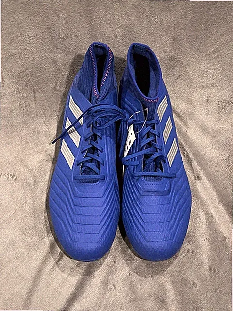 Adidas Predator 19.3 FG Firm Ground Soccer Cleats Blue Men’s 13 BB8112 NWT