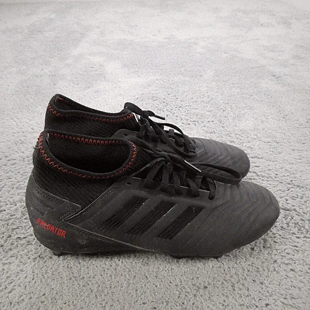 Adidas Predator 19.3 FG Soccer Shoes Mens 6 US Black Red Firm Ground Cleats
