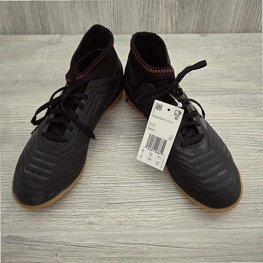 Adidas Predator 19.3 IN J Soccer Shoes Black Red Indoor Junior Size 6