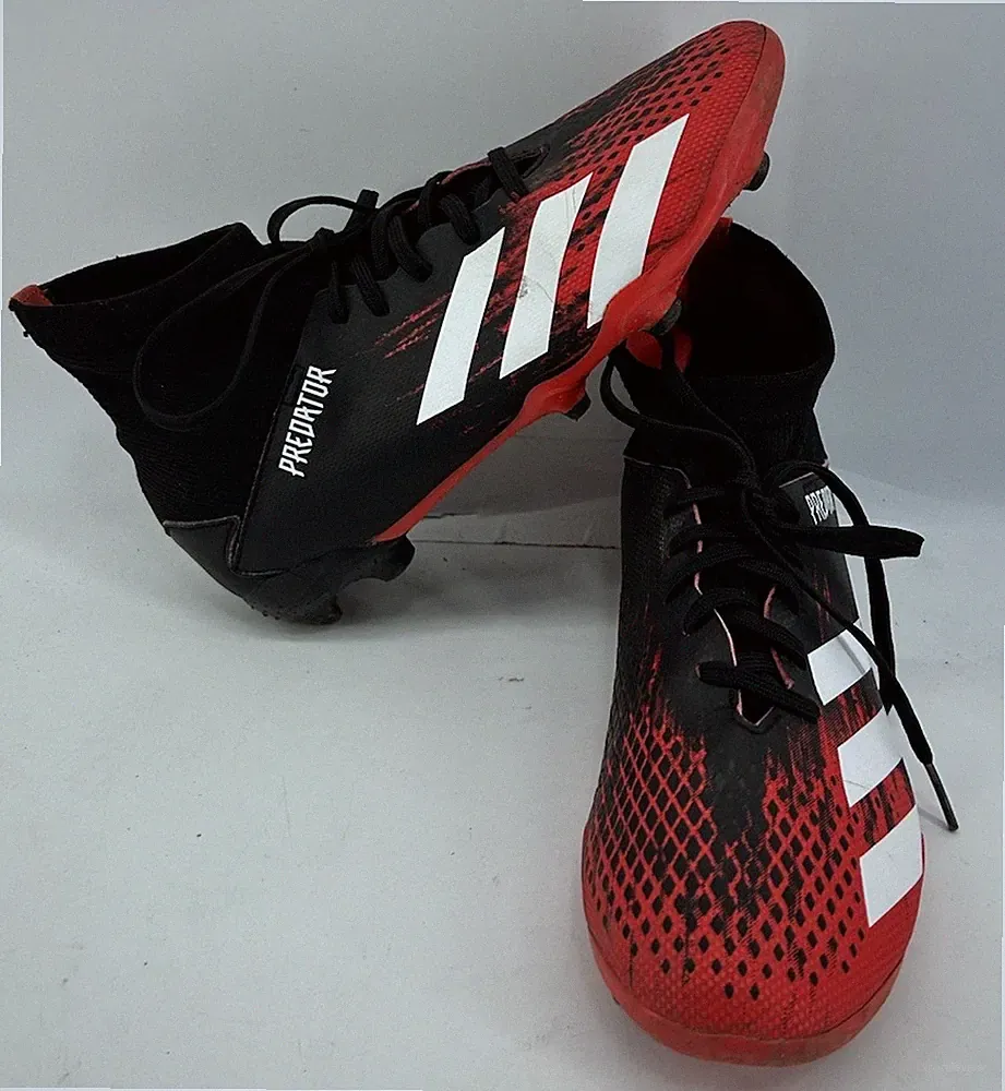 Adidas Predator 20.3 Firm Ground Soccer Cleats Black With Red Men’s Size 5.5