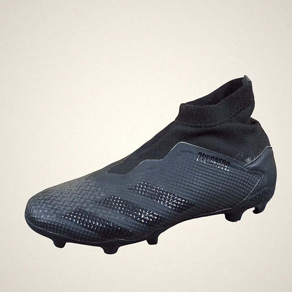 Adidas Predator 20.3 Laceless FG Men Soccer Cleats Size 7.5 Firm Ground Black