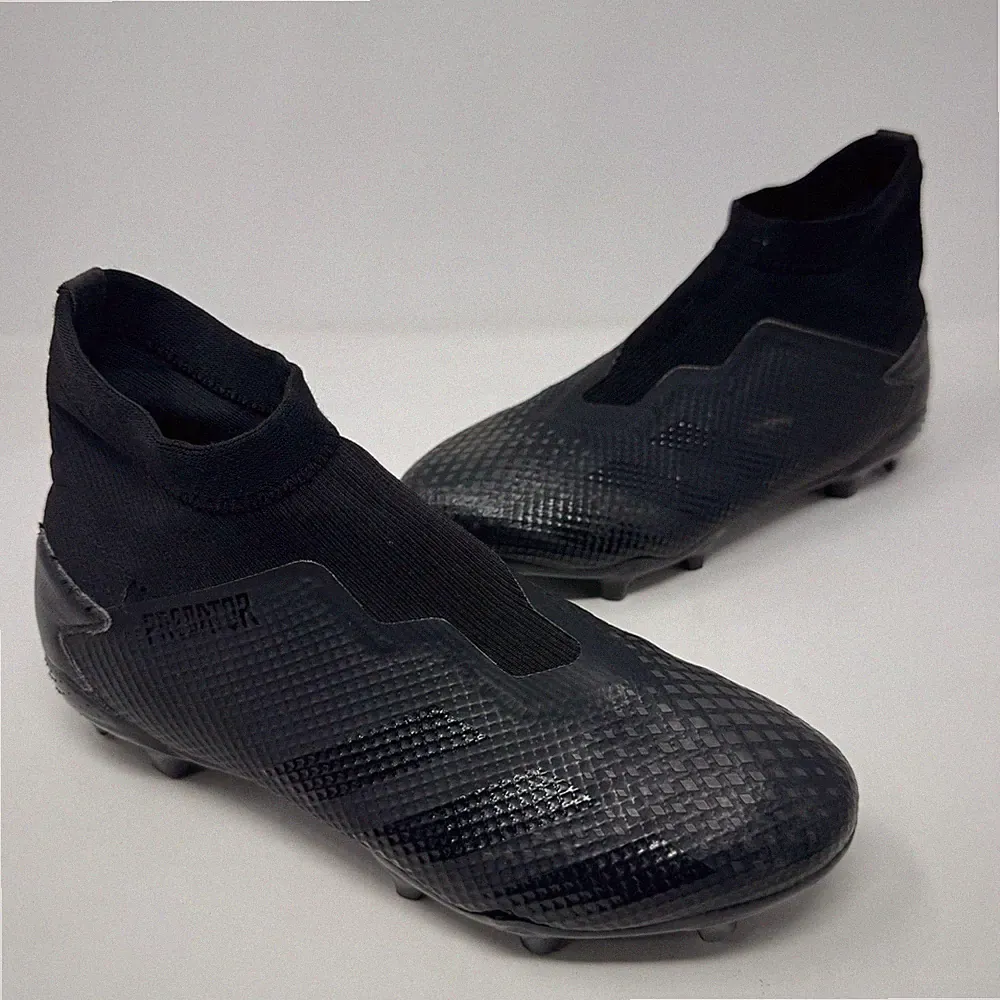 Adidas Predator 20.3 Ll FG Laceless Sneakers All Black Soccer Cleats Men's 6.5