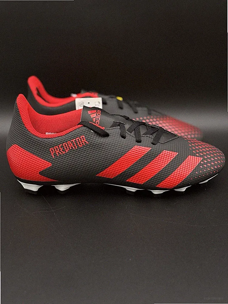 Adidas Predator 20.4 FG Soccer Cleats Black Red Size 10.5 Men EE9566 Firm Ground