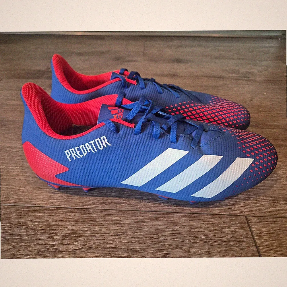 Adidas Predator 20.4 FxG Mens Soccer Cleats Blue Red FV3164 Size 13