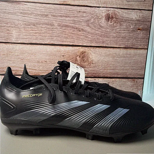 Adidas Predator 24 League FG Core Black Carbon Men's Soccer Cleats IF6347; 10.5