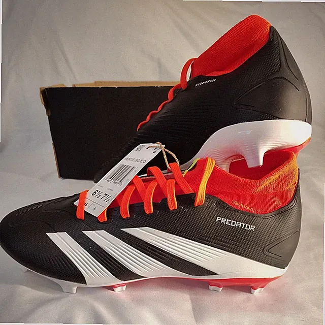 Adidas Predator 24 Pro Firm Ground Cleats, Men’s 6.5 / Women’s 7.5 Black, IG7772