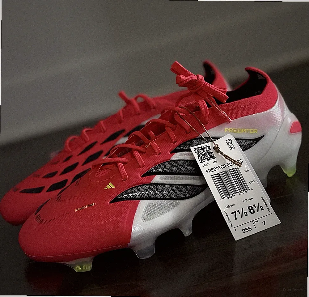 Adidas Predator 26 Elite FG Soccer Cleats Lucid Red White Men’s Size 7.5 *NEW*