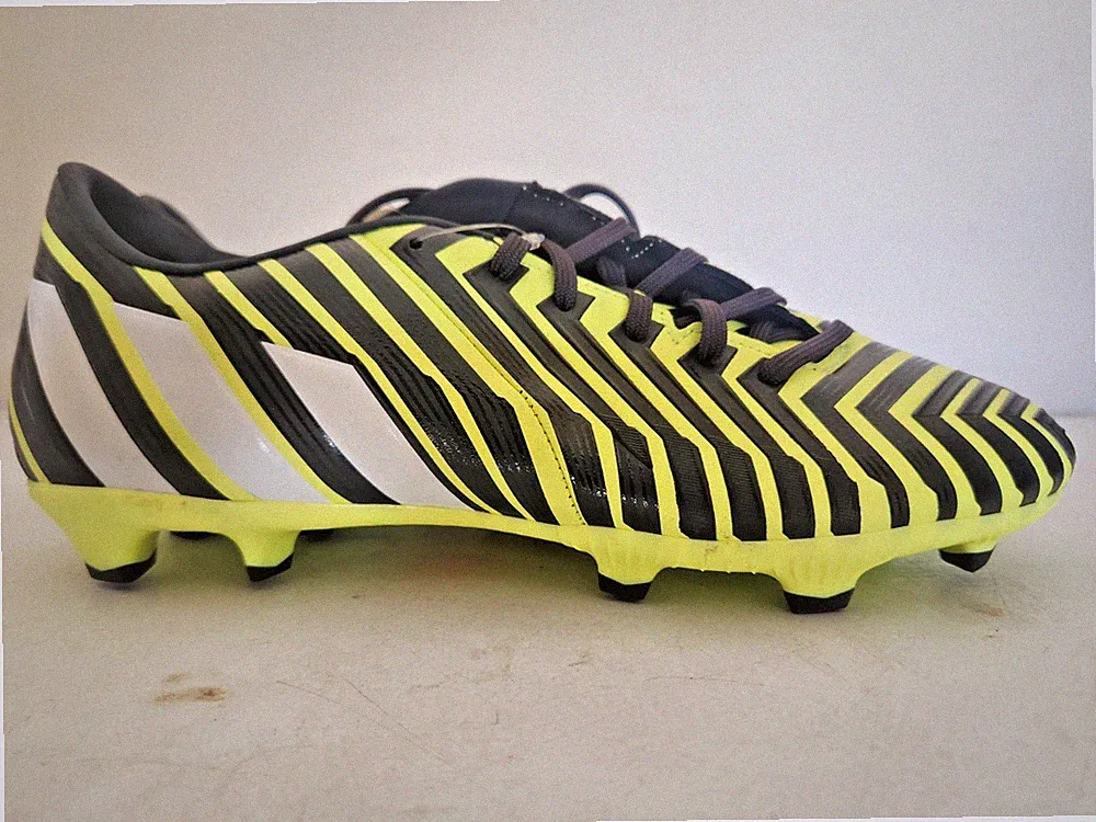 ADIDAS Predator Absolado Instinct Soccer Cleats Flash Yellow Grey Mens size 7.5