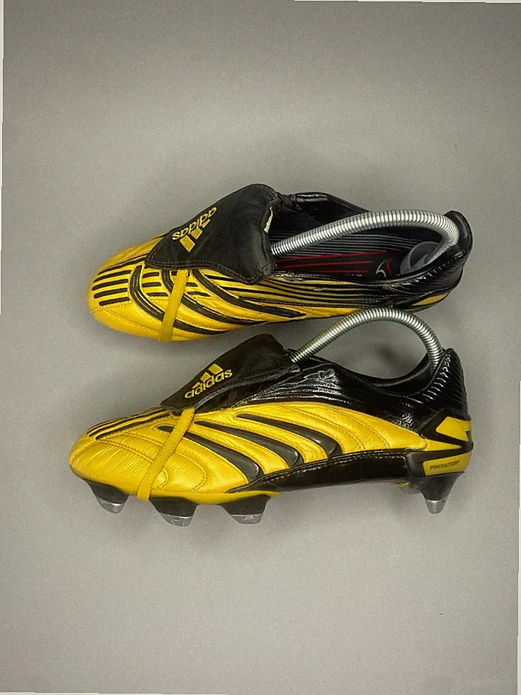 Adidas Predator Absolute TRX SG Gold Vintage boots Football Soccer Cleats US 7.5