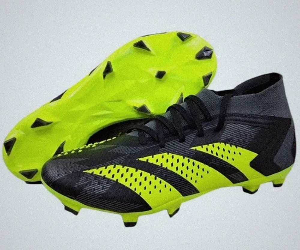 Adidas Predator Accuracy.1 FG Soccer Cleats Black Yellow IG0781 Sizes 6-12.5 Uni