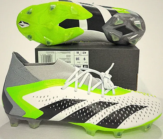 Adidas Predator Accuracy.1 FG Soccer Cleats GZ0035 White Green Men / Women