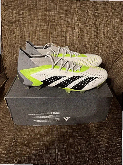 Adidas Predator Accuracy.1 FG White Volt Men’s Size 12 Soccer Cleats GZ0035 New