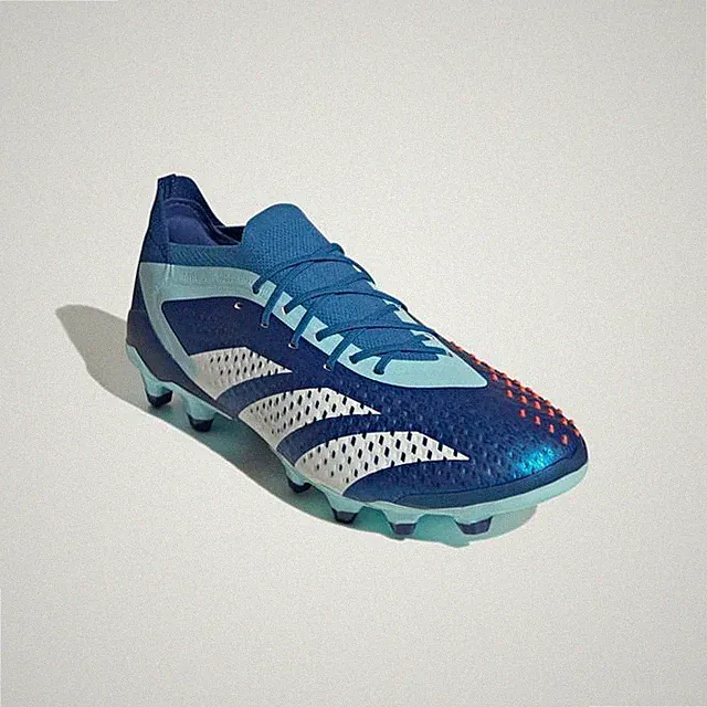 adidas Predator Accuracy.1 Low HG/AG Soccer Cleats Royal Blue IE9428 Width E NEW