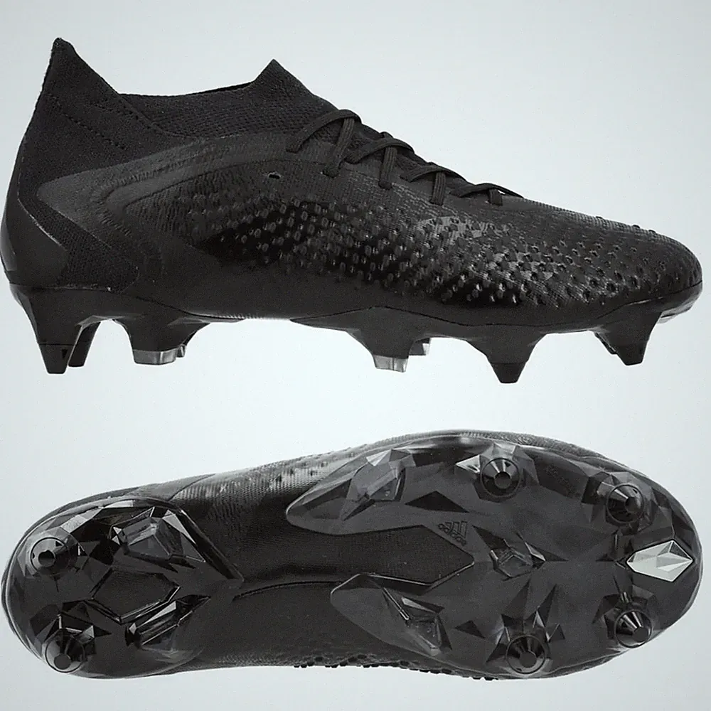 Adidas Predator Accuracy.1 SG Soccer Cleats Men's Size US 8 GW4581 Black