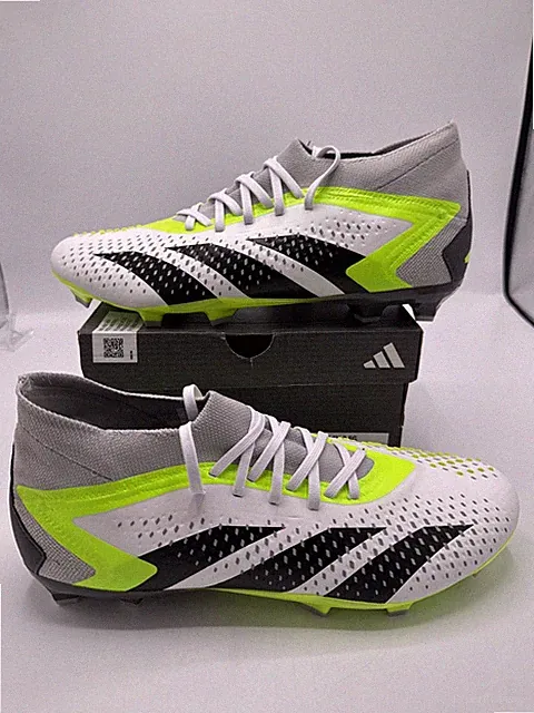 ADIDAS Predator Accuracy.2 FG Soccer Cleats Shoes Mens 11 White Green GZ0028