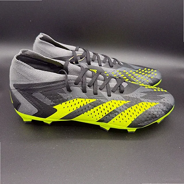 adidas PREDATOR ACCURACY.2 FIRM GROUND SOCCER CLEATS Black/Yellow IG0781 Men’s 6
